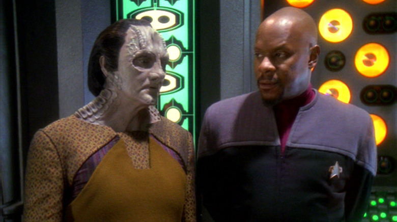 Andrew Robinson and Avery Brooks on Star Trek: Deep Space Nine