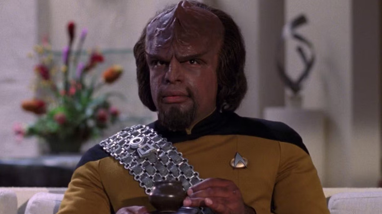 Michael Dorn as Worf on Star Trek: The Next Generation