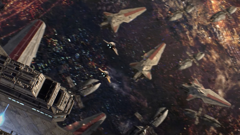 Revenge of the Sith opening space battle