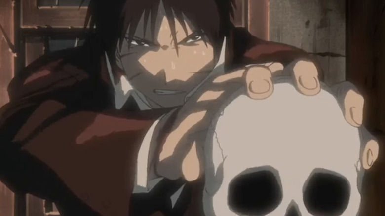 Fullmetal Alchemist 2003 Roy Mustang kills Pride/Bradley