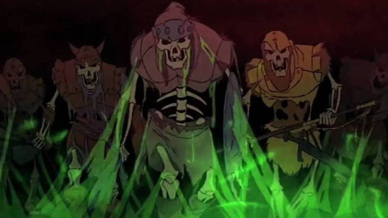 The terrifying army of the undead in The Black Cauldron