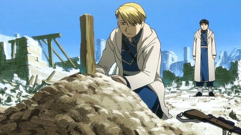 Fullmetal Alchemist: Brotherhood Riza Hawkeye Roy Mustang