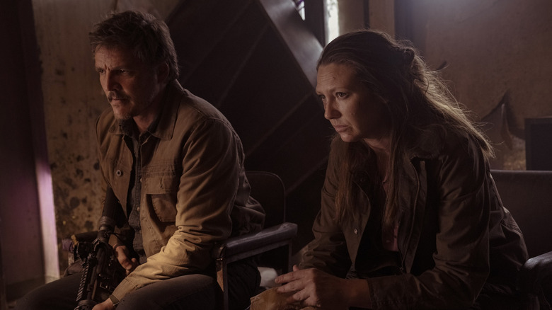 Pedro Pascal and Anna Torv in The Last of Us