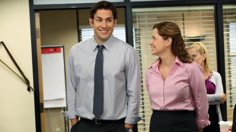 Jim and Pam in The Office