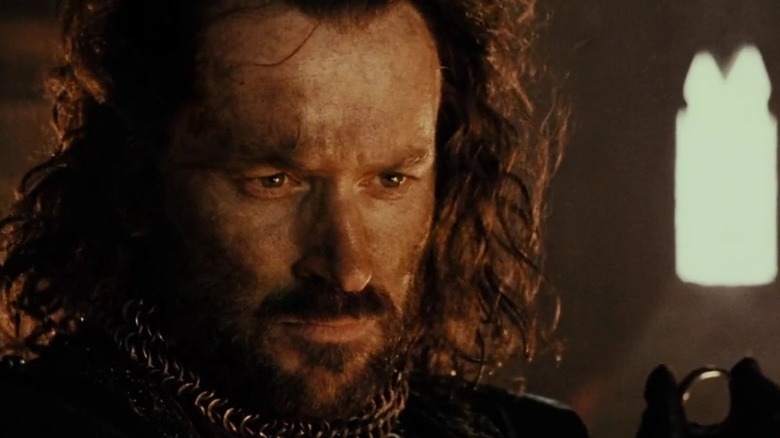 Isildur with the One Ring in The Fellowship of the Ring