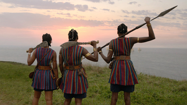 Agojie warriors in The Woman King