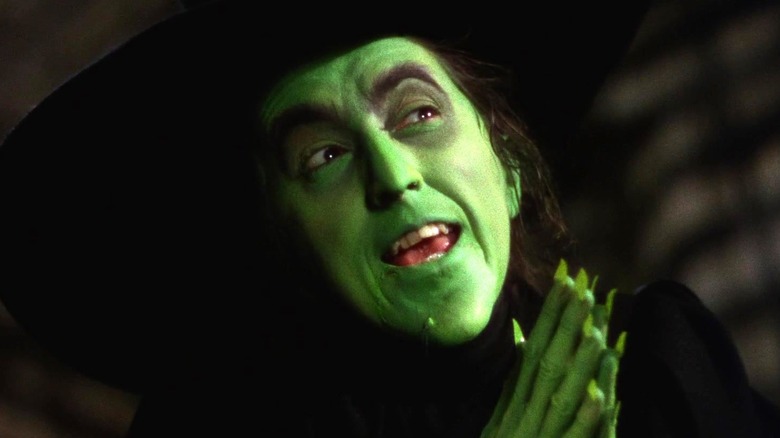 The Wicked Witch cackling in The Wizard of Oz (1939)