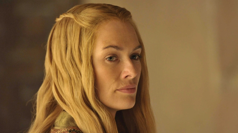 Cersei Lannister (Lena Headey) looks dismissively on Game of Thrones