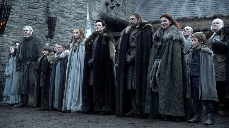 House Stark greets royal visitors to Winterfell on Game of Thrones