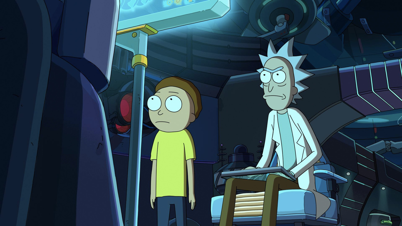 Rick amd Morty stuck in a phone