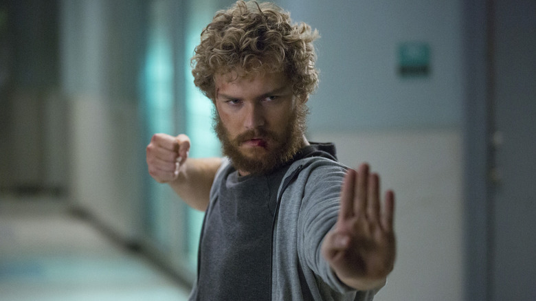 Danny Rand striking a fighting stance on Iron Fist