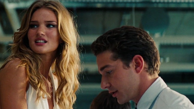 Rosie Huntington-Whitely and Shia LaBeouf in Transformers: Dark of the Moon