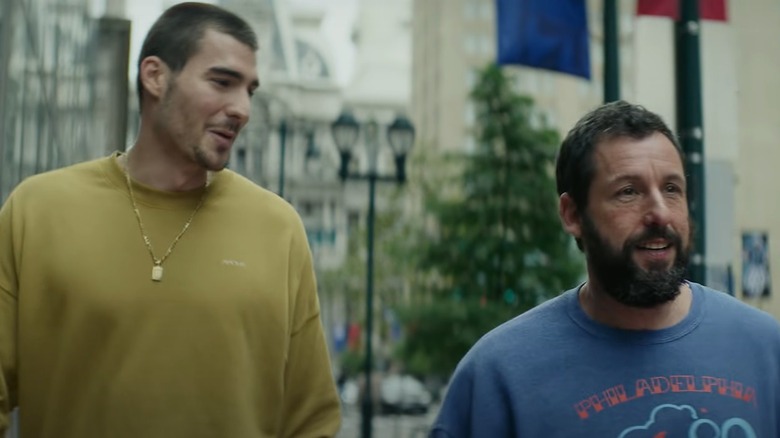 Juancho and Adam Sandler in Hustle