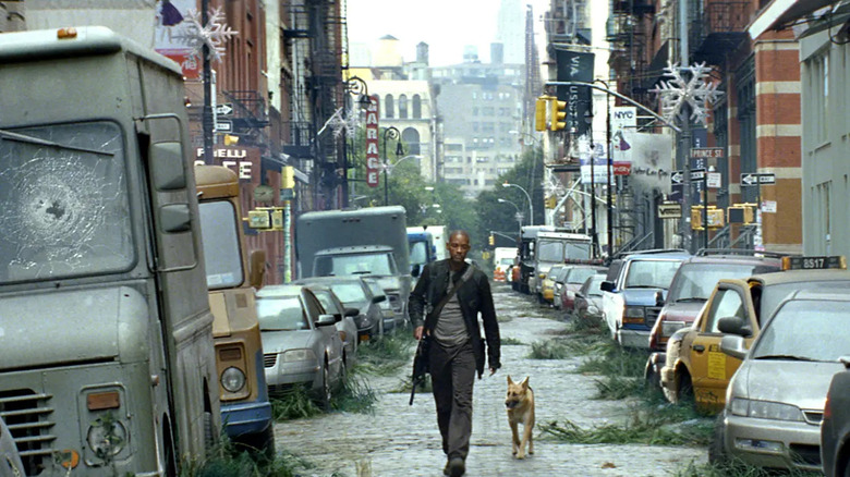 An empty New York from I Am Legend