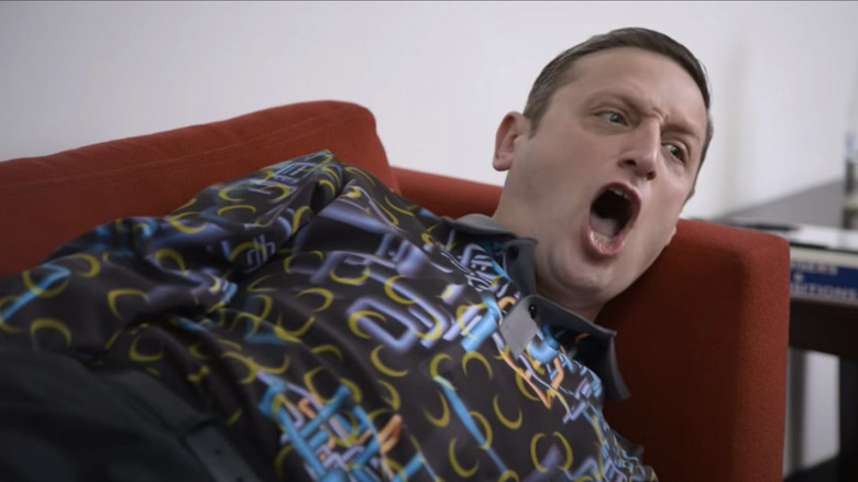 Tim Robinson screaming in I Think You Should Leave