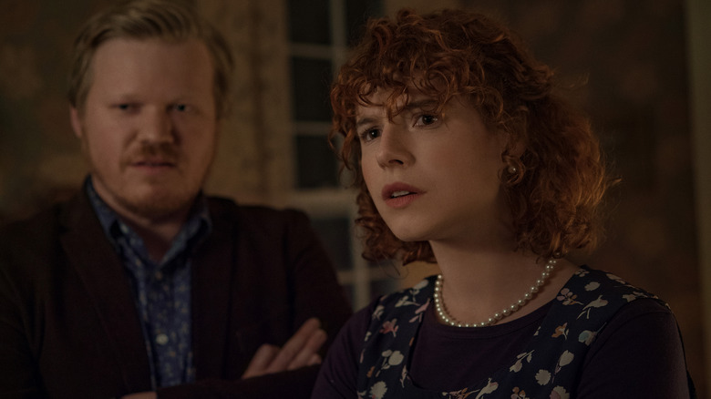 Jesse Plemons and Jessie Buckley in I'm Thinking of Ending Things