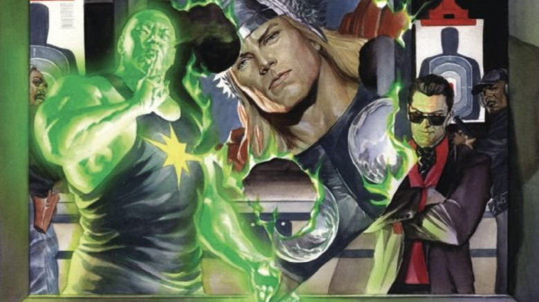 Capa de Immortal Thor #16 Homem Radioativo Dario Agger Arte da Marvel Comics de Alex Ross