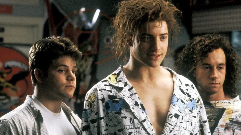 Sean Astin, Brendan Fraser, and Pauly Shore in Encino Man