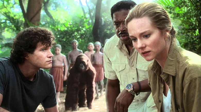 Dylan Walsh, Ernie Hudson, and Laura Linney in Congo