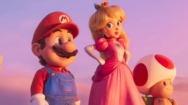 The Super Mario Bros. Movie Peach, Mario, and Toad