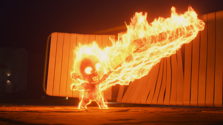 Jack-Jack bursting into flames