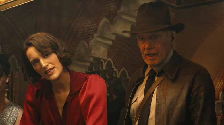 Phoebe Waller-Bridge and Harrison Ford in Indiana Jones and the Dial of Destiny