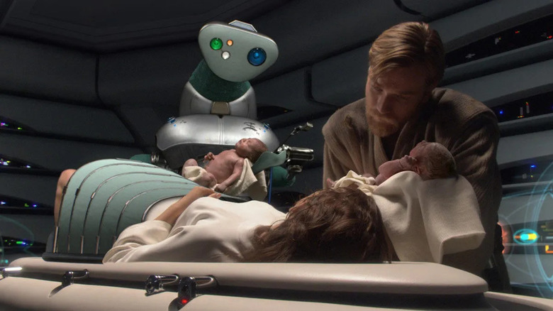 Star Wars: Revenge of the Sith, Padme giving birth