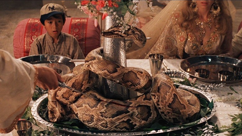 Indiana Jones and the Temple of Doom snake surprise