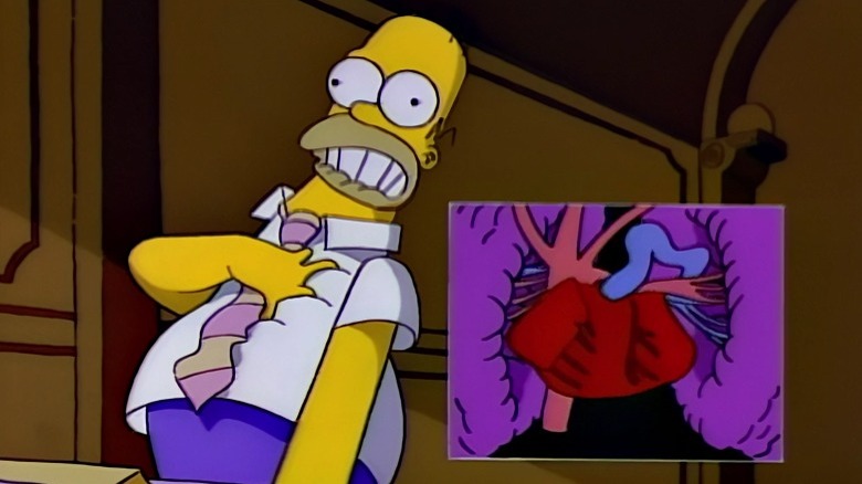 Homer has a heart attack