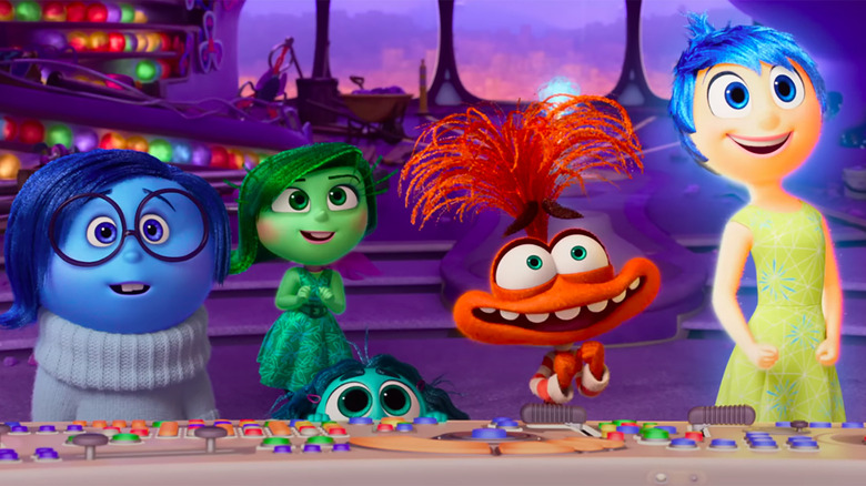 Emoções no painel de controle em Inside Out 2