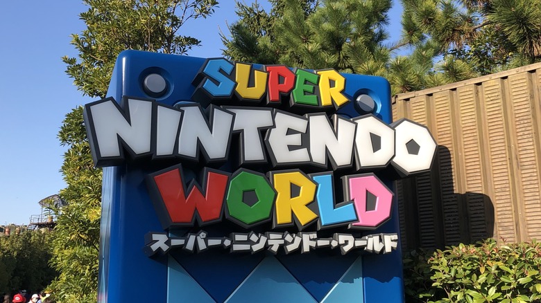 Super Nintendo World Sign USJ