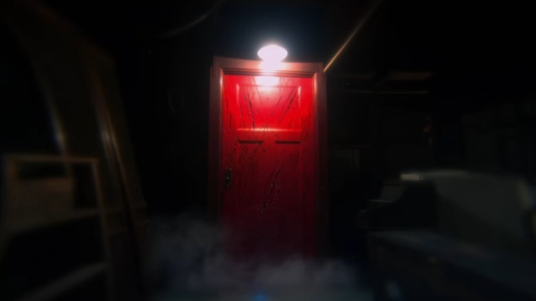 The red door in the attic