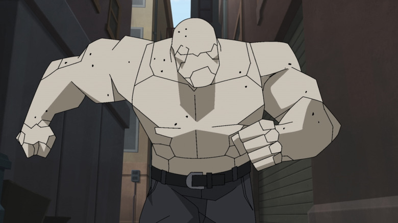 Titan ran down the street in invincible