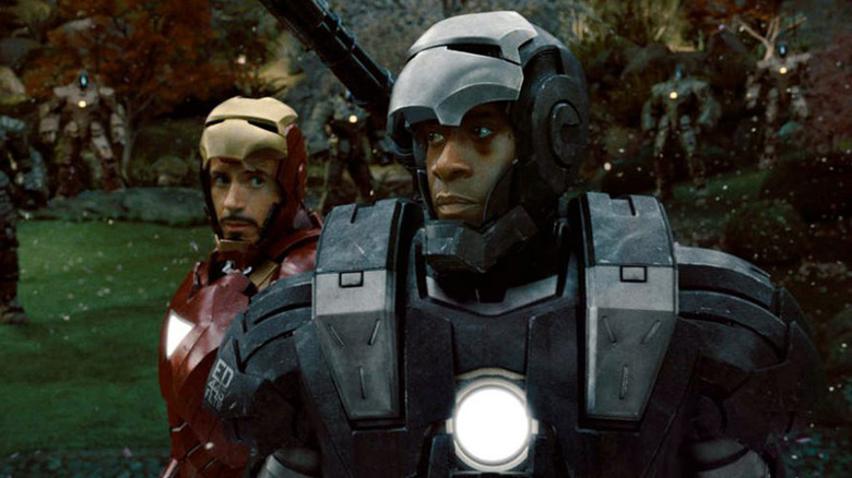 Robert Downey Jr. and Don Cheadle in Iron Man 2 (2010)