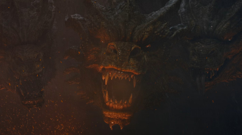 King Ghidorah roars