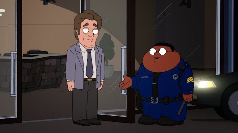 Huey Lewis as the Guy Who Looks Like Huey Lewis misleads Cleveland Brown Jr. in The Cleveland Show