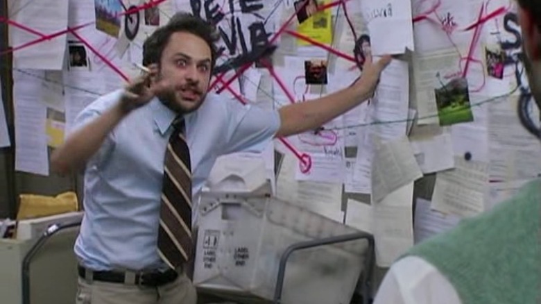 Charlie Day's famous conspiracy board from It's Always Sunny in Philadelphia