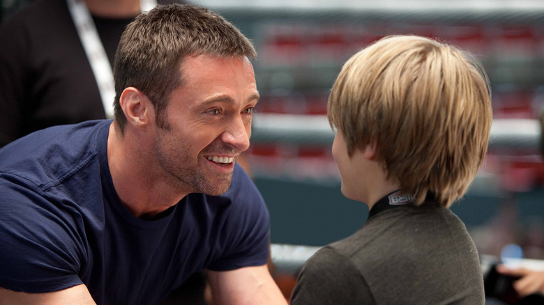 Hugh Jackman and Dakota Goyo in Real Steel