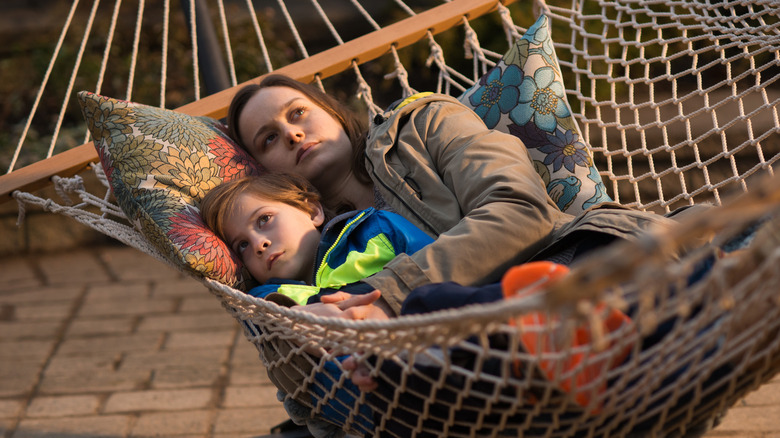 Jacob Tremblay and Brie Larson in Room