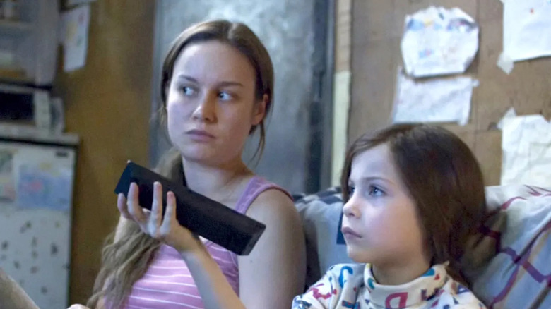 Brie Larson and Jacob Tremblay in Room