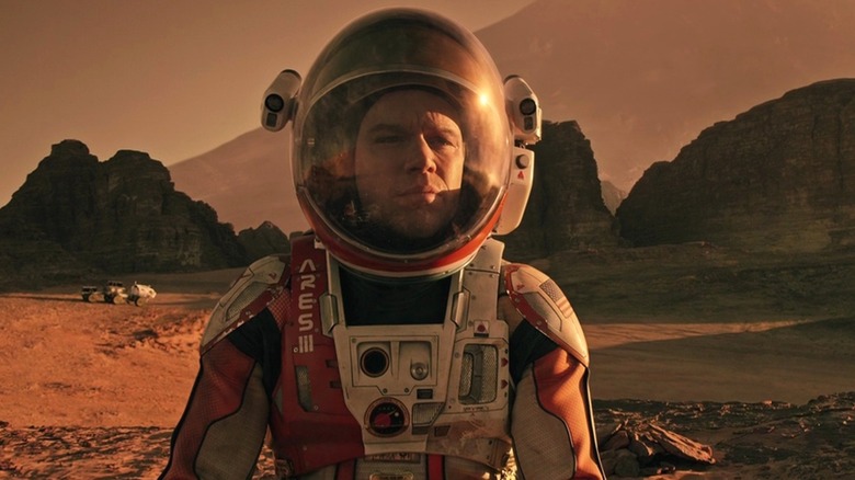 Mark Watney stranded on Mars in The Martian