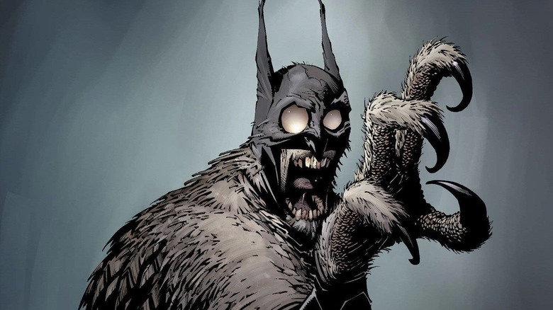 Art by Greg Capullo of Batman as an owl monster in Batman: The Court of Owls