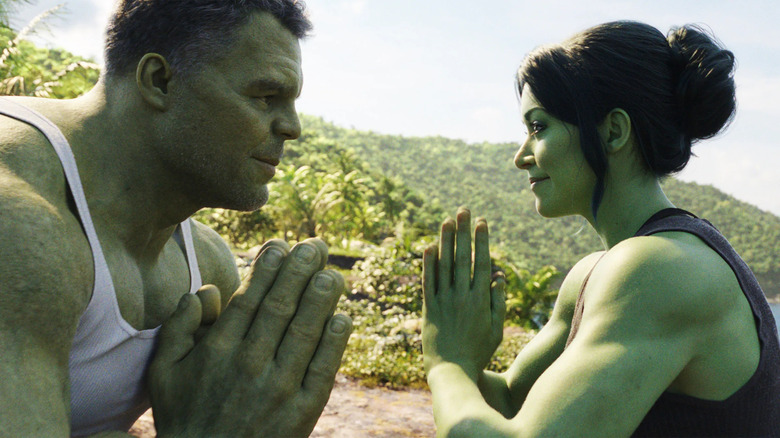 Hulk and She-Hulk in She-Hulk: Attorney at Law