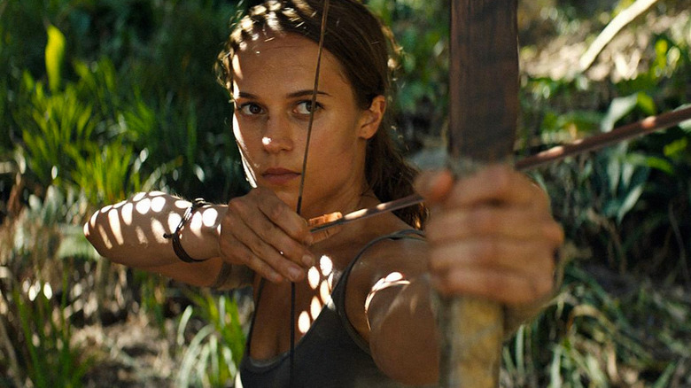 Alicia Vikander as Lara Croft in Tom Raider