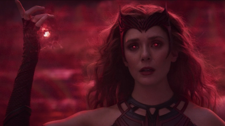 Elizabeth Olsen as The Scarlet Witch in WandaVision