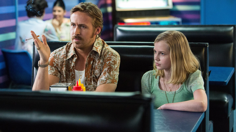 Ryan Gosling and Angourie Rice in The Nice Guys