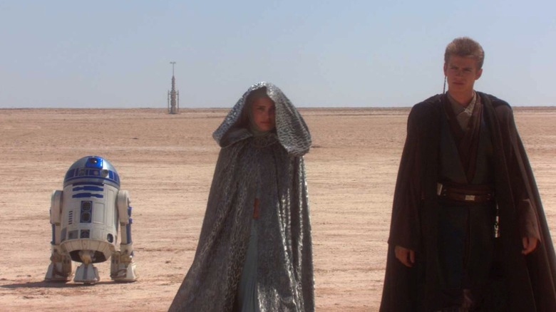 R2-D2, Padmé, and Anakin in Revenge of the Sith (StarWars.com screenshot)