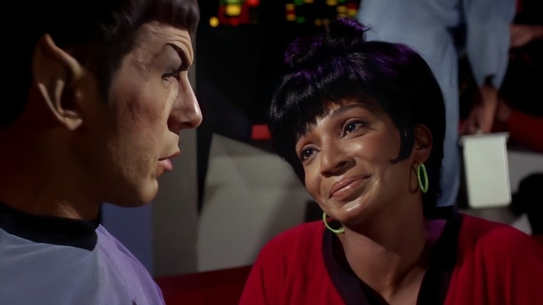Star Trek TOS Spock e Uhura Leonard Nimoy Nichelle Nichols
