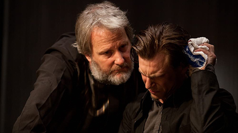 Jeff Daniels and Noah Segan in Looper