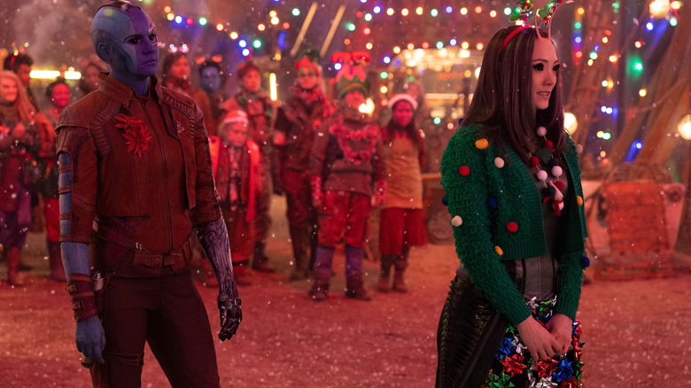 Nebula and Mantis in Guardians of the Galaxy Holiday Special